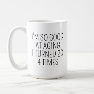 Café Caneca de Aniversário de 80 anos, Presente de Aniv