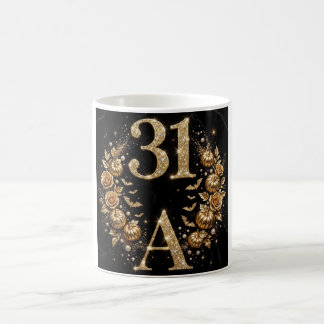 Café Caneca de Aniversário de Halloween de Luxo 31 Letr