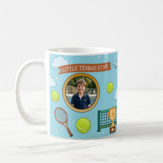 Café Caneca de aniversário de tênis para crianças
