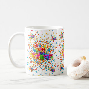 Café Caneca de Aniversário Feliz