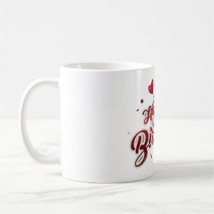 Café caneca de aniversário feliz