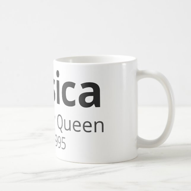 Café Caneca de Aniversário Personalizada – Nome, Cargo  (Direita)