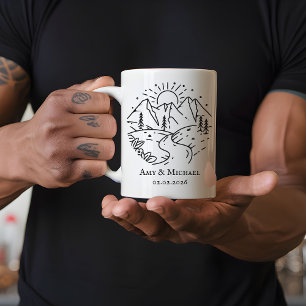 Café Caneca de Aniversário Personalizada   Presente par