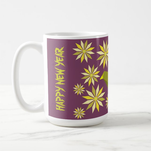 CAFÉ CANECA DE ANO NOVO FELIZ PARA MÃE (Esquerda)