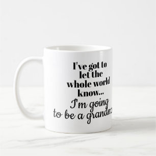 Café Caneca de Anúncio de Gravidez para Avó / Mãe