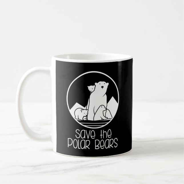 Café Caneca de Apoio ao Urso Polar (Esquerda)