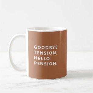Café Caneca de Aposentadoria Divertida Adeus Tensão Bem