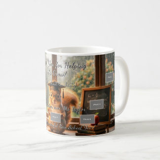 Café Caneca de Apreciação de Professor Esquilo em Dia C