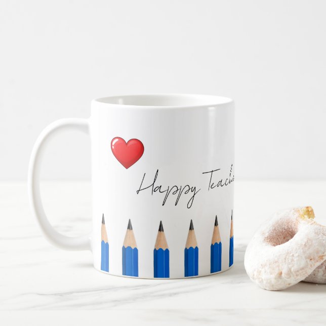 Café Caneca de Apreciação do Dia dos Professores (Com Donut)