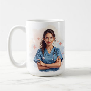 Café Caneca de Apreciação Enfermeira Calma