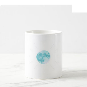 Café Caneca de Aquarela Celestial - Verde Água e Violet