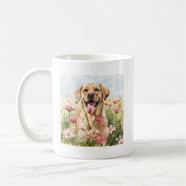 Café Caneca de Aquarela Labrador Retriever