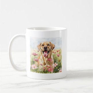 Café Caneca de Aquarela Labrador Retriever