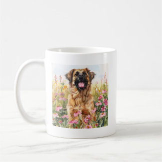 Café Caneca de Aquarela Leonberger