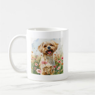 Café Caneca de Aquarela Maltesa