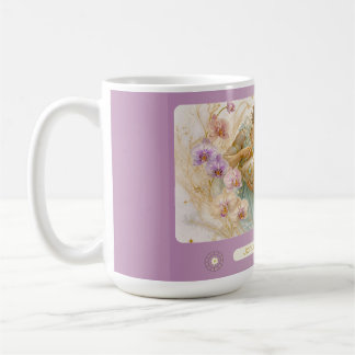 Café Caneca de Aquário Orquídea Art Nouveau