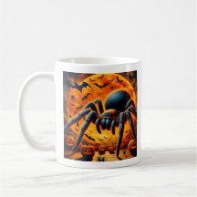 Caneca de Aranha de Halloween