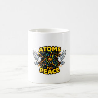 Café Caneca de Arte Átomos pela Paz Harmonia Global