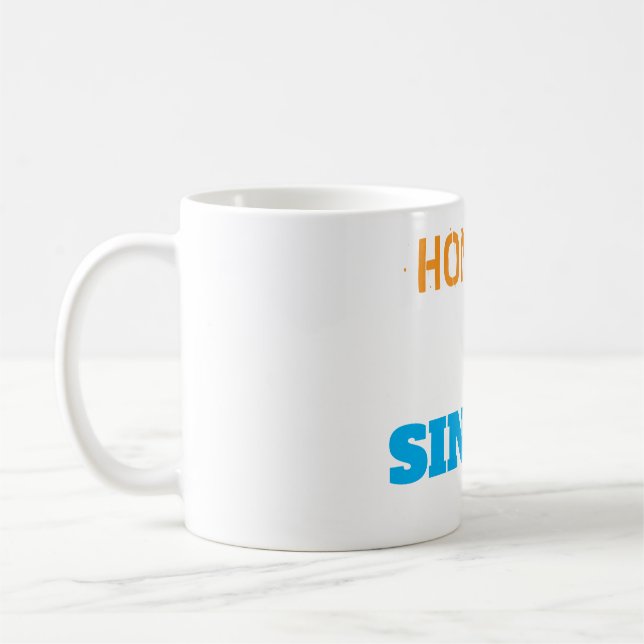 Café Caneca de arte com coração e amor (Esquerda)