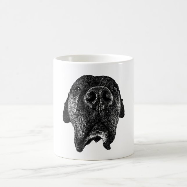 Café Caneca de Arte de Cachorro Cane Corso Nariz Close- (Centro)