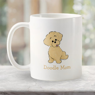 Café Caneca de Arte de Cachorro Fofo de Filhote de Gold