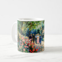 Caneca de Arte de Jardim Impressionista Caminho do
