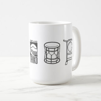 Café Caneca de arte de linha grande Portland Taiko