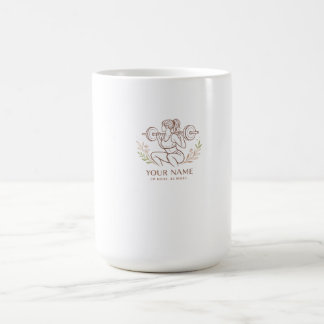 Café Caneca de Arte de Linha Minimalista Personalizada