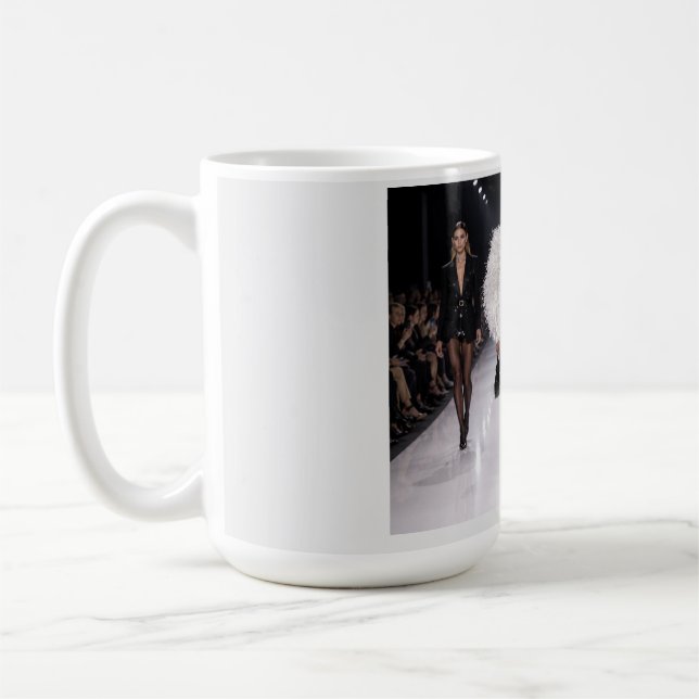 Café Caneca de Arte de Passarela de Moda (Esquerda)