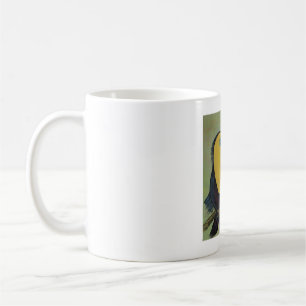 Café Caneca de Arte de Pássaro Colorido Tucano Tropical