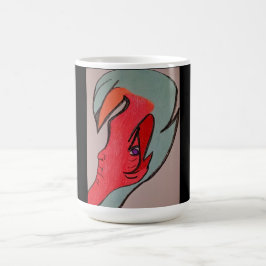 Café Caneca de Arte de Personagem Original Única