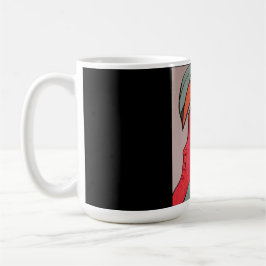 Café Caneca de Arte de Personagem Original Única