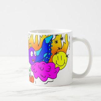 Café caneca de arte de rabisco