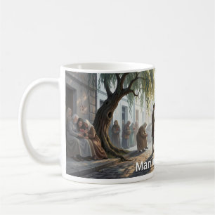 Café Caneca de Arte de Rua Compassion Street Man in the
