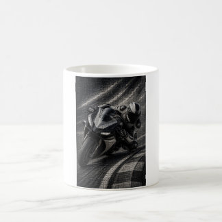 Café Caneca de Arte em Mosaico de Superbike de Corrida