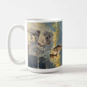Café Caneca de arte fina Fish Market por Carol Worthing