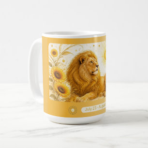 Café Caneca de Arte Nova Leo Girassol