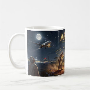 Café Caneca de Arte Viagem Ancestral África ao Luar