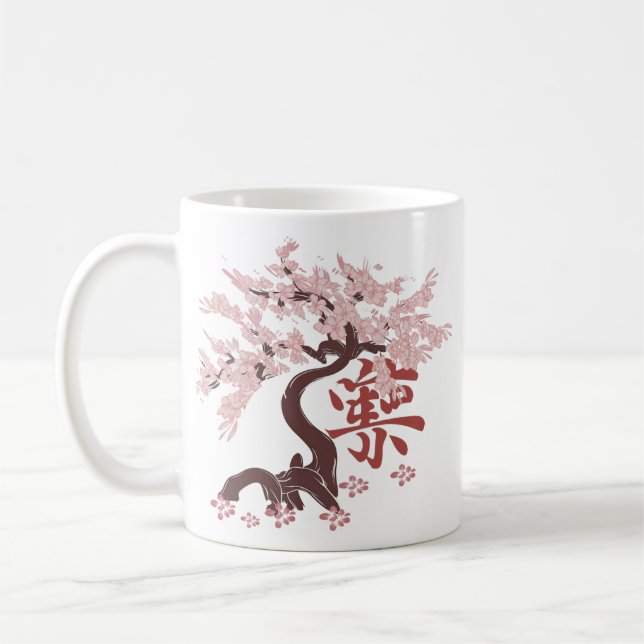 Café caneca de árvore japonesa (Esquerda)