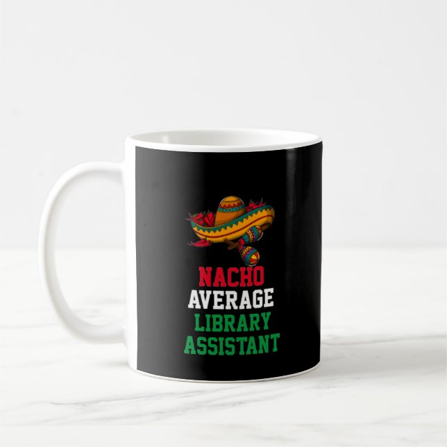 Café Caneca de Assistente de Biblioteca Não Mediano (Esquerda)