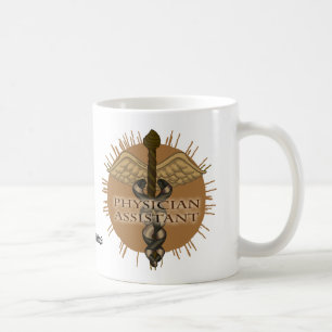Café Caneca de Assistente Médico Caduceu