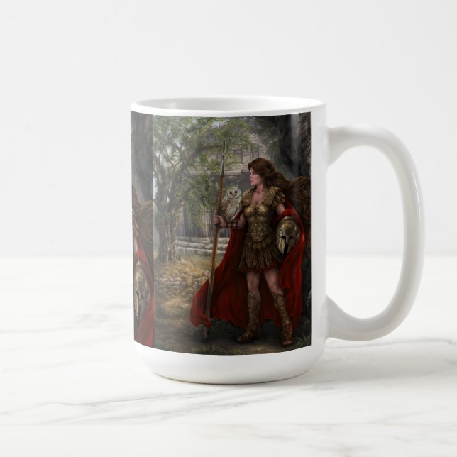 Café Caneca de Athena da deusa pelo arqueiro de Lindsay (Direita)