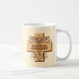 Café Caneca de Auxiliar Médico Caduceu