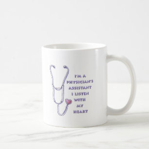 Café Caneca de Auxiliar Médico do Coração