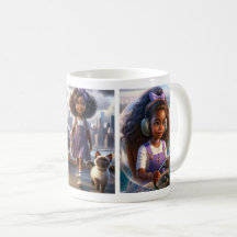 Caneca de Aventura Panola & Gata | Imaginação, Ami