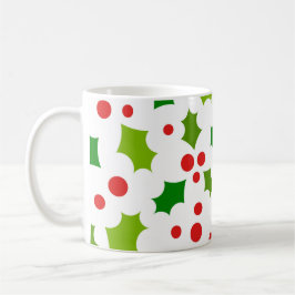 Café Caneca de azevinho de Natal