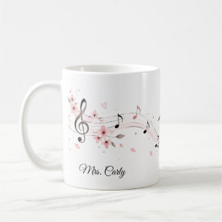 Café Caneca de Bailarina Tocando Flauta