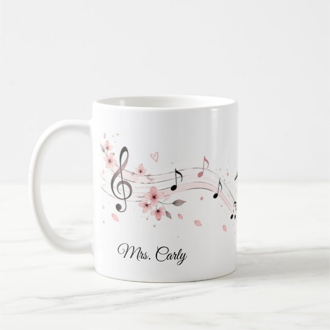 Café Caneca de Bailarina Tocando Flauta (Esquerda)