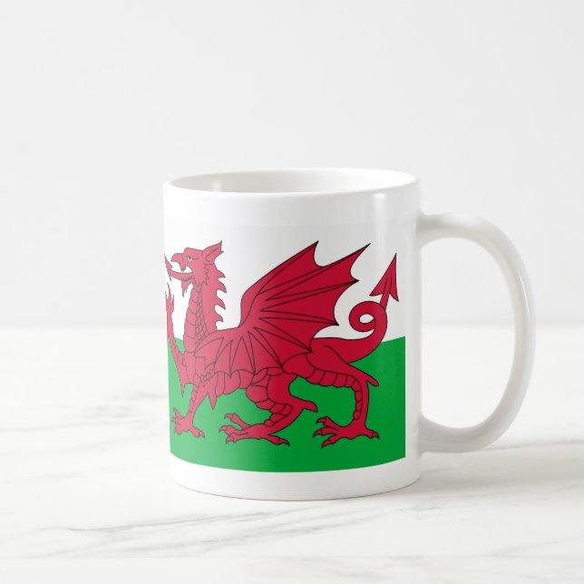 Café Caneca de bandeira do dragão galês (Direita)