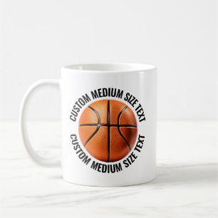 Café Caneca de Basquete Personalizada Tamanho Médio 330